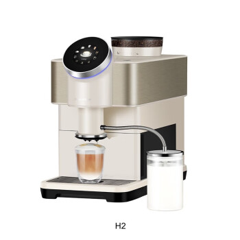 咖博士（Dr.coffee）咖啡机全自动家用意式咖啡机现磨咖啡机半自动一键萃取智能操作小型玛斯特H2 白色
