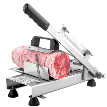 QKEJQ羊肉卷切片机家用手动削肉片机牛肉切肉机薄片肥牛刨肉机商用   豪华款加厚不锈钢切片机 