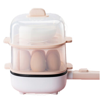 九阳（Joyoung）煮蛋器家用小型单双层蒸蛋器多功能自动断电蒸鸡蛋煎蒸一体 SK03B-GS110（双层）