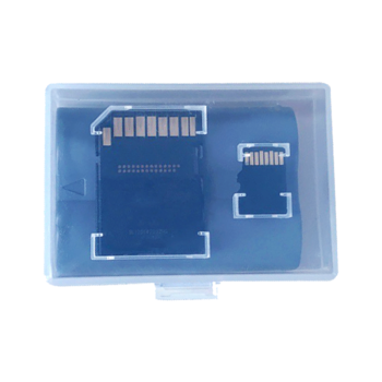 早行客微单单反相机电池盒卡盒NP-F100 LP-E17 LPE6 EL15 LP-E6N收纳透明保护盒(SD卡+存储卡)大小两个装