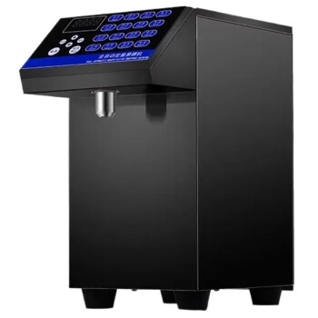 QKEJQ果糖机商用奶茶店16格糖果机小型设备全套吧台自动果糖定量机   RJ-8GT 10L (黑色）