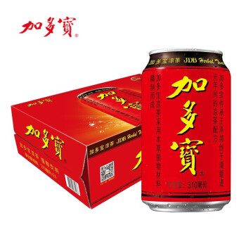 加多宝凉茶植物饮料茶饮料 310ml*24罐 (新老包装随机发货)