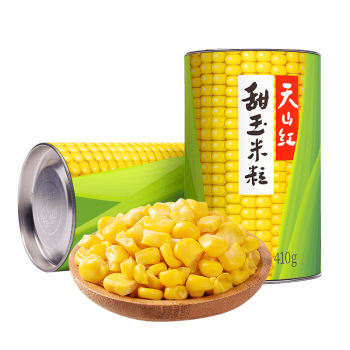 天山红 玉米粒 轻食伴侣甜玉米粒罐头 开罐即食410*2罐
