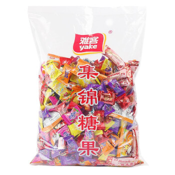 雅客什锦糖多口味混合5斤装 集锦糖袋装散装喜糖年货糖果水果糖2.5kg