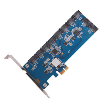 速桥PCI-E转SATA3.0扩展卡10口SATA3.0端口SSD电脑硬盘转接卡 SATA6G转接卡