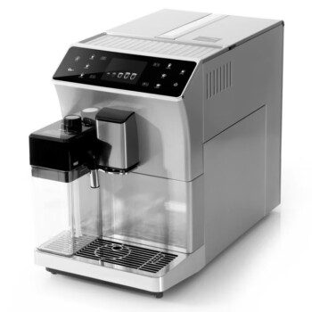 欧斯若 全自动咖啡机小型商用卡布奇诺奶泡办公室研磨一体专业咖啡机   银色
