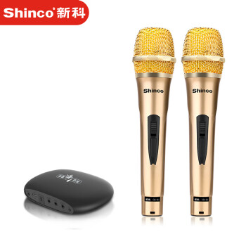 新科（Shinco）H53 电视麦克风 全民K歌话筒专业KTV无线双话筒家庭影院唱歌设备