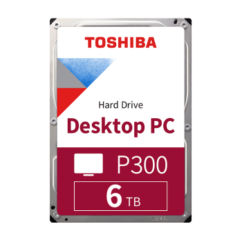 东芝(TOSHIBA)6TB 台式机机械硬盘 128MB 5400RPM SATA接口 P300系列(HDWD260)