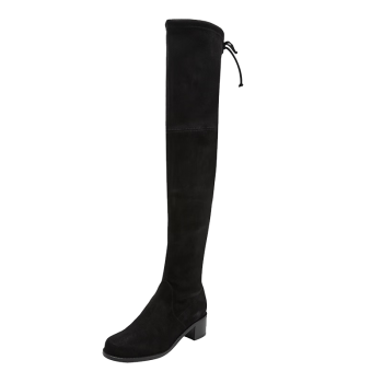 STUART WEITZMAN 女士过膝长靴黑色 MIDLAND BLACK 35.5