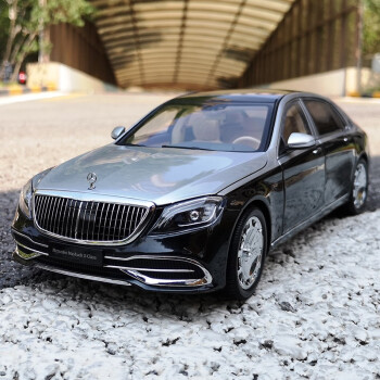 1/18 2019款 奔驰迈巴赫 s-class s650 合金汽车模型车模 黑银双色