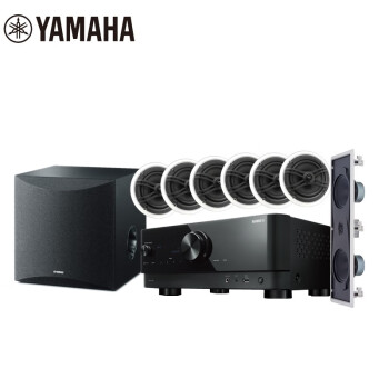 雅马哈（Yamaha）NS-IW360系列 吸顶音响 吸顶喇叭吊顶音箱 家用客厅7.1家庭影院 背景音乐音响 RX-V6A功放