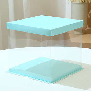 畅宝森 全透明蛋糕盒10寸加高一次性包装盒（5套）多款可选2件起购JR1