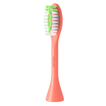 飞利浦（PHILIPS）电动牙刷头 适配One系列牙刷 软毛刷头两支装 BH1022/11红色 (线下同款）