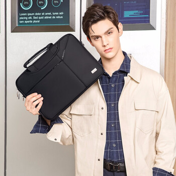 高尔夫（GOLF）电脑包14英寸手提单肩包轻薄笔记本公文包男女商务包休闲时尚