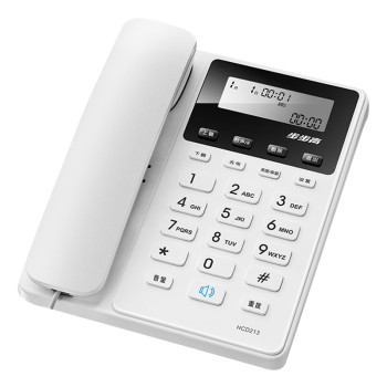 步步高步步高（BBK）电话机座机 固定电话 办公家用 免电池 一键免扰 HCD213星辉白