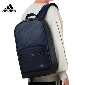 阿迪达斯 （adidas）双肩包背包男大容量休闲学生书包电脑包运动包训练包旅行包 蓝色
