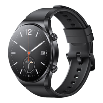 小米（MI）Xiaomi Watch S1 运动智能手表 蓝宝石玻璃 蓝牙通话 主动血氧检测 曜石黑 黑色氟橡胶表带