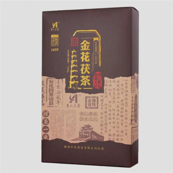 河曲溪（HEQUXI）黑茶 安化黑茶 茯茶 粗茶 金花茯砖1kg