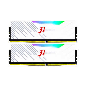 金百达（KINGBANK）32GB(16G×2)套装 DDR4 4000 台式机内存条海力士原装CJR颗粒 白刃RGB灯条