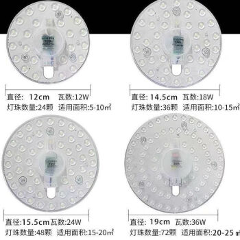 家用led改造灯灯盘吸顶灯灯芯光源模组替换圆形灯板灯管高亮贴片圆形