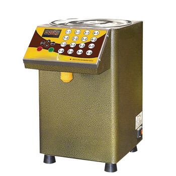 苏勒全自动果糖定量机商用奶茶店专用设备微电脑果糖机   16键金色圆桶果糖机 