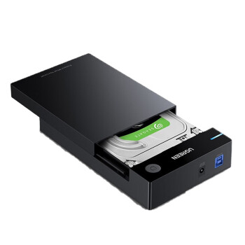 绿联 US222 移动硬盘盒3.5英寸 SATA串口笔记本外置固态机械SSD硬盘 USB3.0款 5Gbps 30849