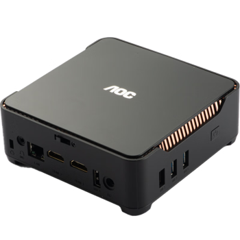 AOC Mini迷你主机 MOSS小苔藓M3 商用办公家用台式电脑（12代四核N95 8G 256G 多屏显示 壁挂 WIFI)