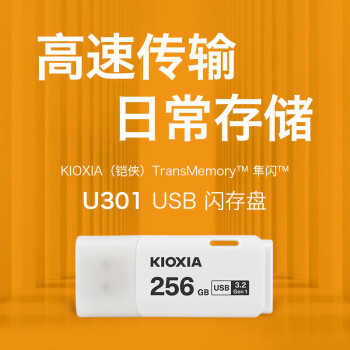 铠侠（Kioxia）256GB U盘  U301隼闪系列 白色 USB3.2接口