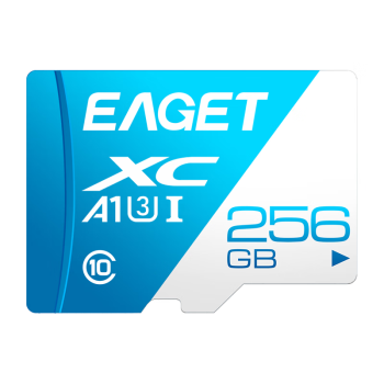 忆捷（EAGET）256GB TF 存储卡U3 C10 V30 4K 大容量视频行车记录仪/监控摄像内存卡 高速耐用