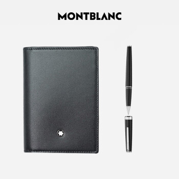 万宝龙MONTBLANC  PIX系列黑色签字笔 132494+名片夹7167礼盒套装