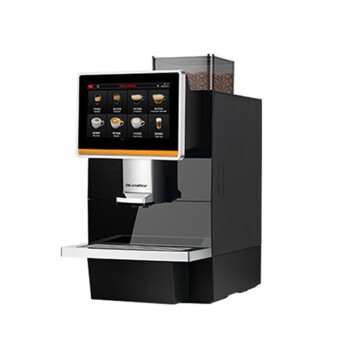 咖博士（Dr.coffee）F11升级款Coffeebreak Plus全自动意式咖啡机触屏磨豆一体一键奶咖机商用咖啡机 黑色
