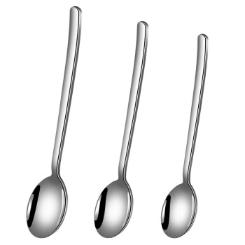 佰造 304小号圆勺韩式勺高颜值餐具家用汤勺加厚16.9*3.5cm 单位：个