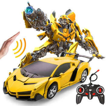 雅迪兰博基尼儿童玩具遥控车汽车男孩变形玩具模型赛车电动小汽车手势