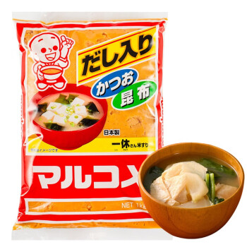日本原装进口 丸米一休白味噌 日式味增 昆布味增汤大酱汤豆瓣酱 1kg