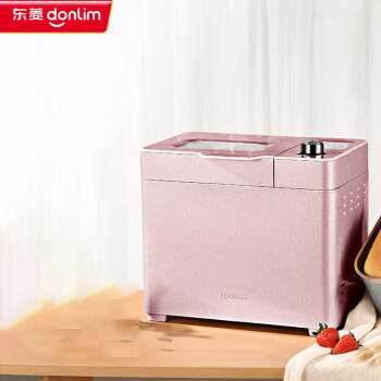 东菱（Donlim）面包机家用 全自动和面机 家用揉面机 可预约智能投撒果料 烤面包机 DL-JD08粉