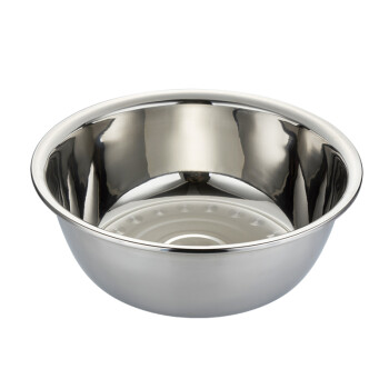 CURTA科得 不锈钢加厚圆形大号反边面盆/多用盆厨房洗菜烘焙大盆子和面盆（40cm）