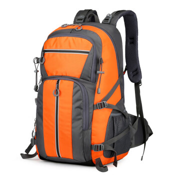 户外尖锋（HU WAI JIAN FENG）登山包户外背包旅行大容量双肩背包多功能反光徒步包36-55L橘色