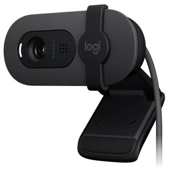 罗技（Logitech）Brio 95 全高清网络摄像头 视频会议直播摄像头 电脑笔记本摄像头 带麦克风 商用版 黑色