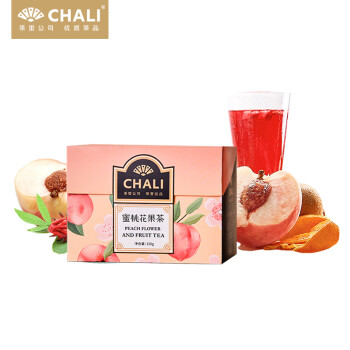 CHALI茶里公司花草茶水蜜桃花果茶150g冻干花茶橘皮玫瑰补充VC 15包/盒