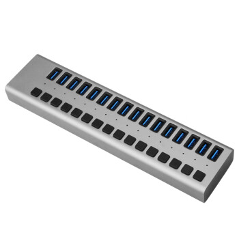 魔羯（MOGE）USB3.0分线器 独立开关16口HUB集线器笔记本台式电脑延长线扩展坞手机群控刷机 MC3054
