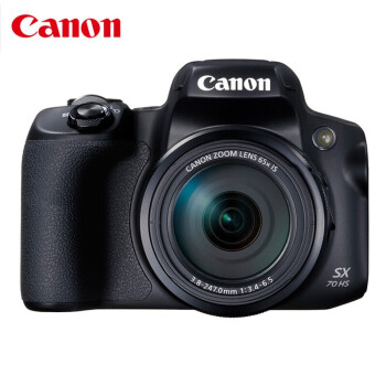 佳能（Canon）PowerShot SX70 HS 黑色 长焦数码相机 高清卡片机 4K旅游摄影照相机