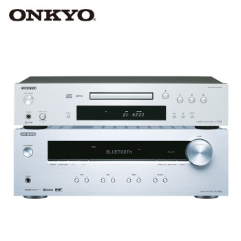 ONKYO安桥TX-8220+C-7030功放CD机套装 高保真HIFI功放机 合并式立体声蓝牙功放 2.1声道放大器