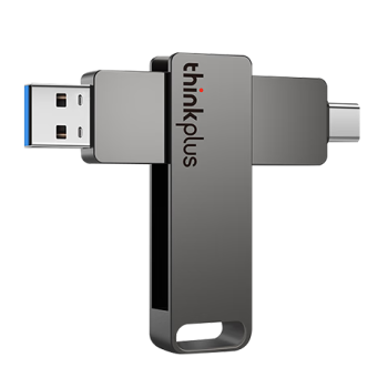 ThinkPlus联想U盘512G 手机电脑两用适用于苹果15 USB3.2高读速Type-C双接口金属优盘 MU110系列