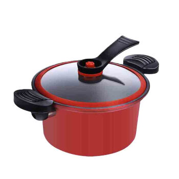 荣事达（Royalstar）汤锅 家用煲汤料理锅 多功能易清洗微压锅（红色） 3.5L RSD010-FJ