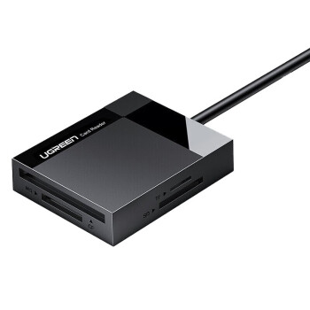 绿联 CR125 多功能合一读卡器USB3.0高速 支持SD/TF/CF/MS型手机相机内存卡 带Type-c 多卡单读 40754
