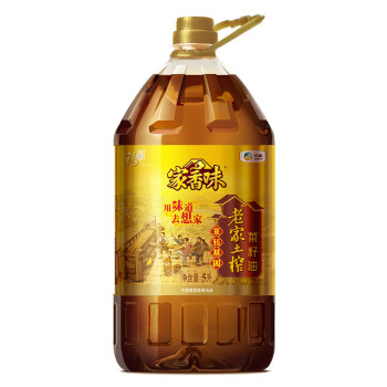 福临门 家香味老家土榨菜籽油5L 家用炒菜食用油