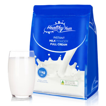 合怡（Healthy Year）澳洲原装进口 高钙全脂高蛋白 学生中老年成人奶粉 调制乳粉1kg
