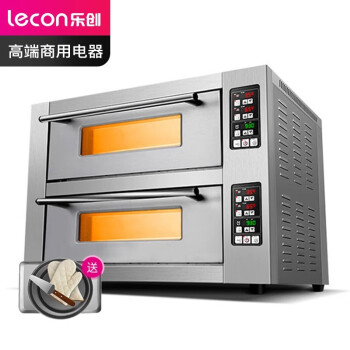 乐创（lecon）烤箱商用电烤箱大型大容量电烤炉蛋糕面包月饼披萨烤箱焗炉二层二盘 EB-620Z-2（220V）