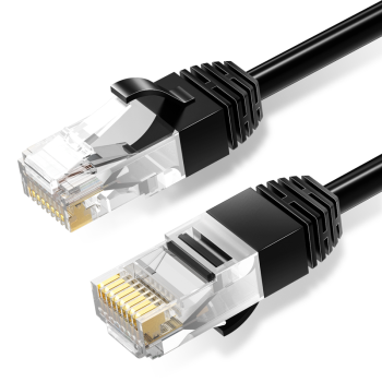 翼联（EDUP） 六类CAT6类网线 千兆网络连接线 工程家用电脑宽带监控非屏蔽8芯双绞成品跳线 1米 黑