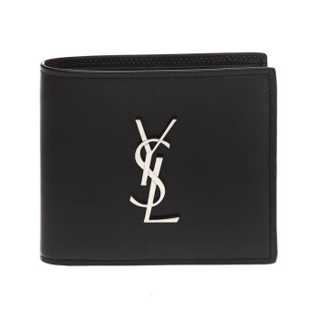 圣罗兰（YSL） CASSANDRE系列光滑皮革钱包 453276 0SX0E 1000 黑色